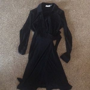 Calvin Klein Black wrap dress